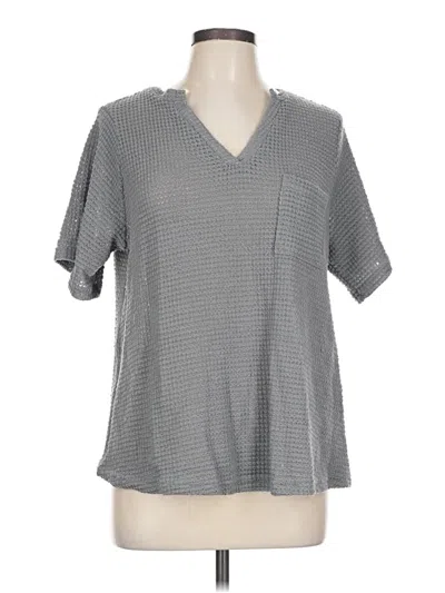 Pre-owned Shein Curve Short Sleeve T-shirt In Gray