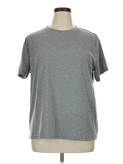 Pre-owned Shein Curve Short Sleeve T-shirt In Gray