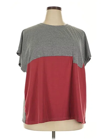 Pre-owned Shein Curve Short Sleeve T-shirt In Gray