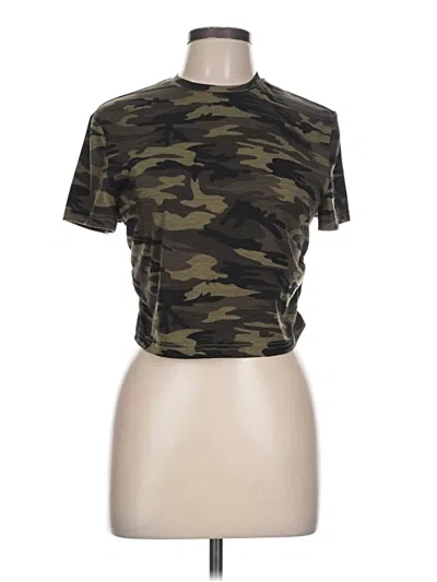 Pre-owned Shein Curve Short Sleeve T-shirt In Green