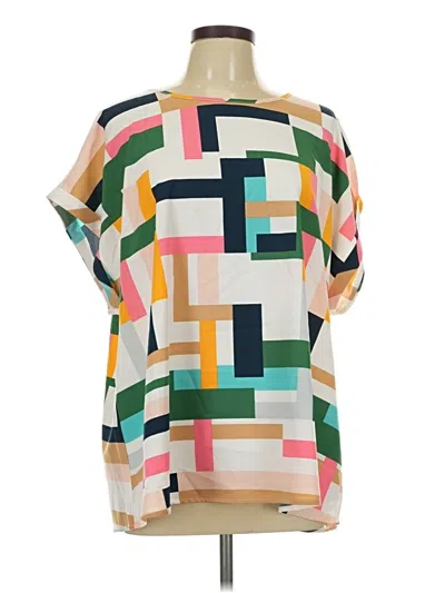 Pre-owned Shein Curve Short Sleeve T-shirt In Ivory