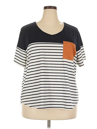 Pre-owned Shein Curve Short Sleeve T-shirt In Ivory