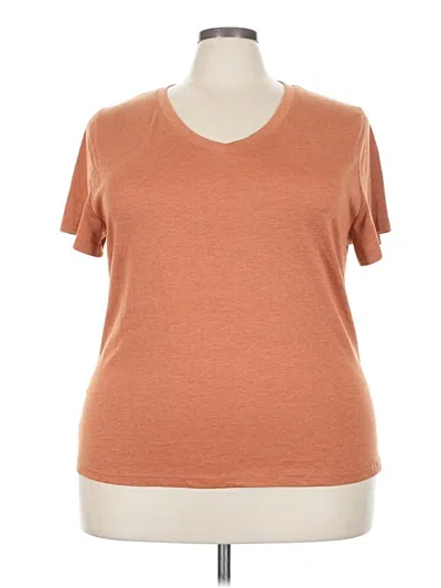 Pre-owned Shein Curve Short Sleeve T-shirt In Orange