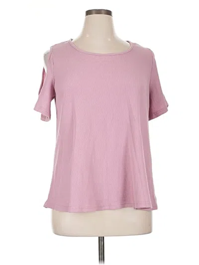 Pre-owned Shein Curve Short Sleeve T-shirt In Pink