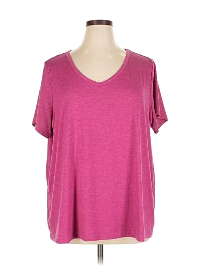Pre-owned Shein Curve Short Sleeve T-shirt In Pink