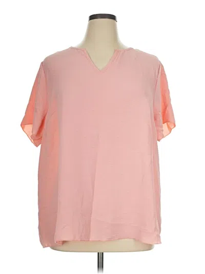 Pre-owned Shein Curve Short Sleeve T-shirt In Pink