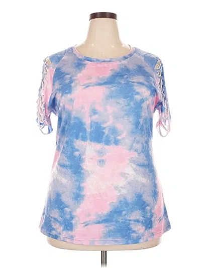 Pre-owned Shein Curve Short Sleeve T-shirt In Pink