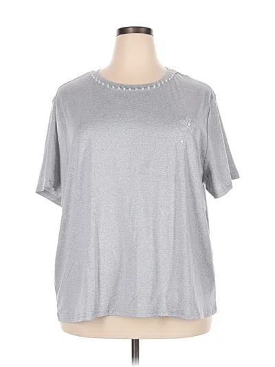 Pre-owned Shein Curve Short Sleeve T-shirt In Silver