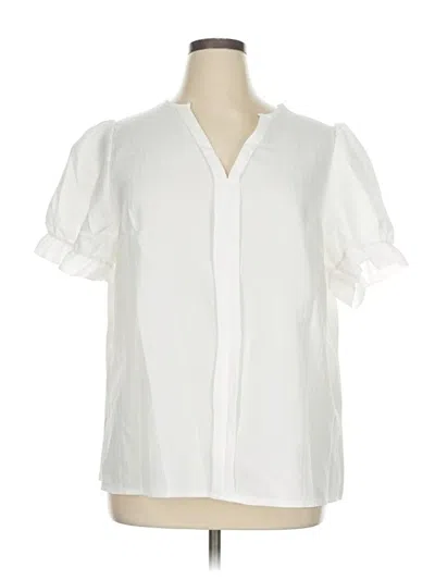 Pre-owned Shein Curve Short Sleeve T-shirt In White