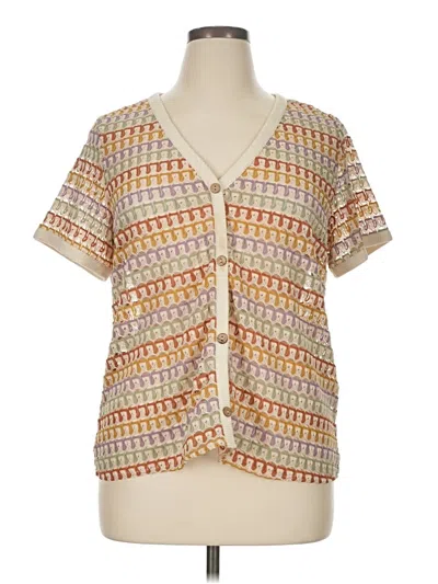 Pre-owned Shein Curve Short Sleeve T-shirt In White