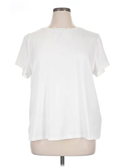 Pre-owned Shein Curve Short Sleeve T-shirt In White