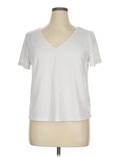 Pre-owned Shein Curve Short Sleeve T-shirt In White