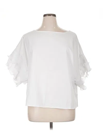 Pre-owned Shein Curve Short Sleeve T-shirt In White