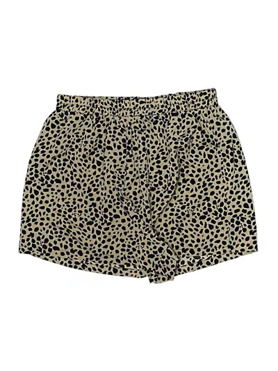 Pre-owned Shein Curve Shorts In Gold