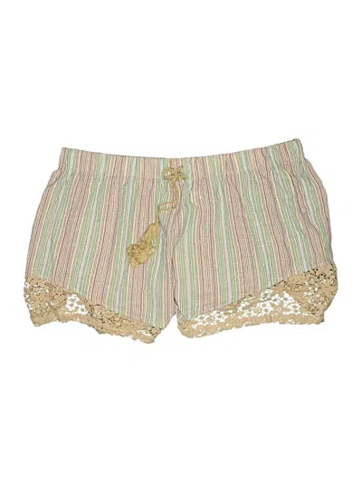 Pre-owned Shein Curve Shorts In Gold