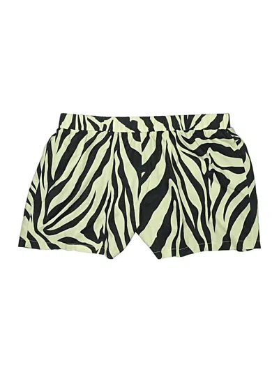 Pre-owned Shein Curve Shorts In Green