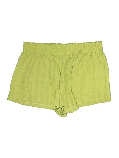 Pre-owned Shein Curve Shorts In Green
