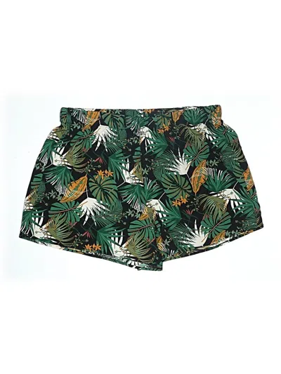 Pre-owned Shein Curve Shorts In Green