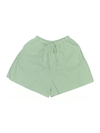 Pre-owned Shein Curve Shorts In Green