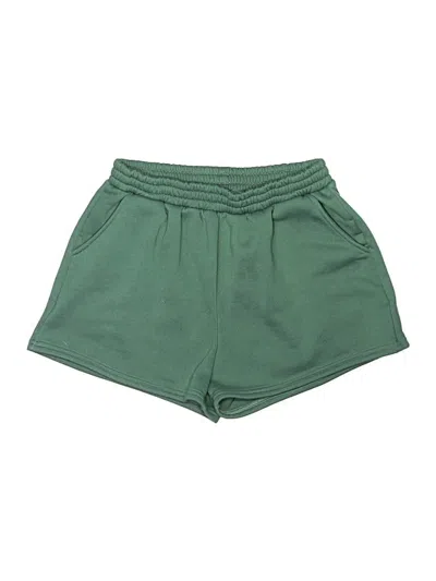 Pre-owned Shein Curve Shorts In Green