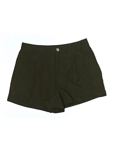Pre-owned Shein Curve Shorts In Green