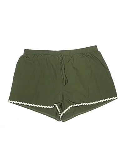 Pre-owned Shein Curve Shorts In Green