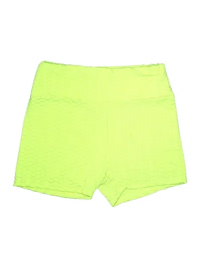 Pre-owned Shein Curve Shorts In Green