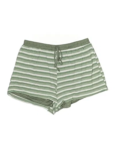 Pre-owned Shein Curve Shorts In Green