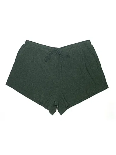 Pre-owned Shein Curve Shorts In Green