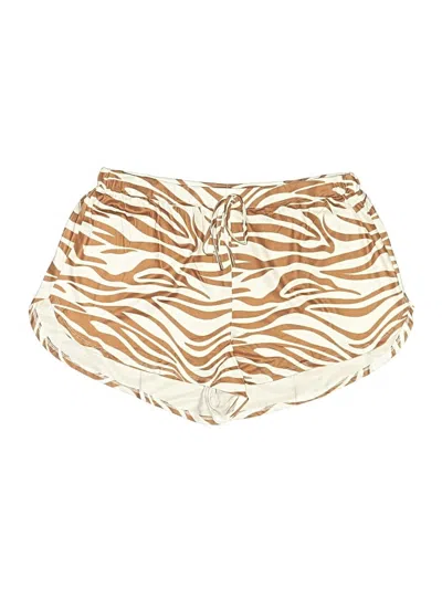 Pre-owned Shein Curve Shorts In Tan