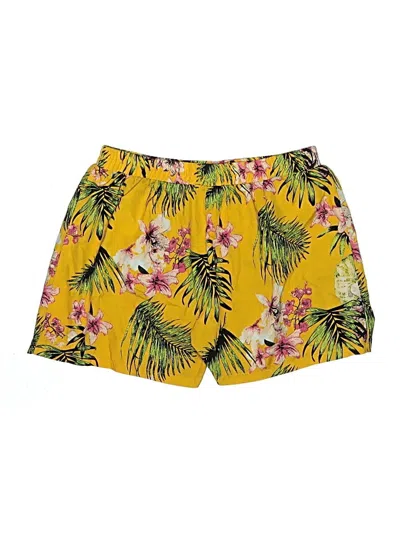 Pre-owned Shein Curve Shorts In Yellow
