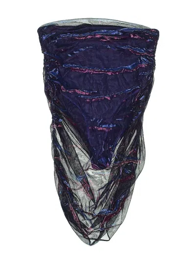 Pre-owned Shein Curve Skort In Blue