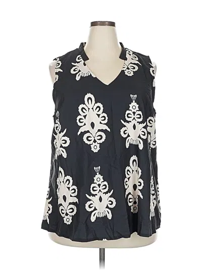Pre-owned Shein Curve Sleeveless Blouse In Black