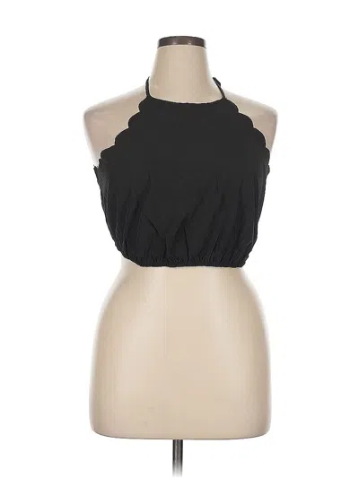 Pre-owned Shein Curve Sleeveless Blouse In Black