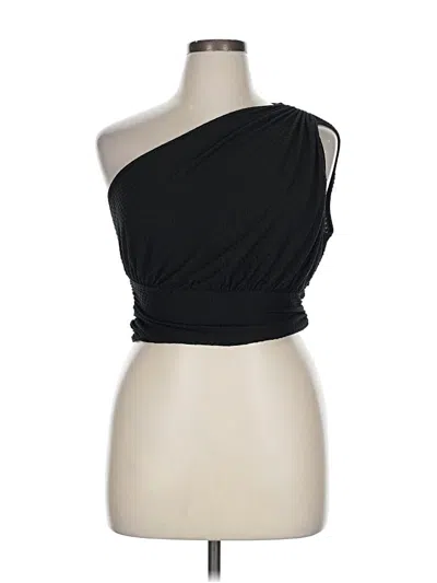 Pre-owned Shein Curve Sleeveless Blouse In Black