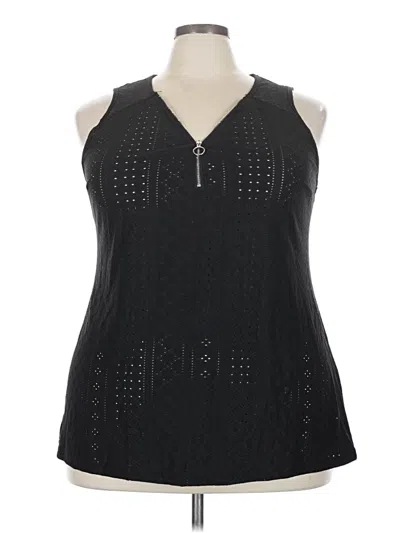 Pre-owned Shein Curve Sleeveless Blouse In Black