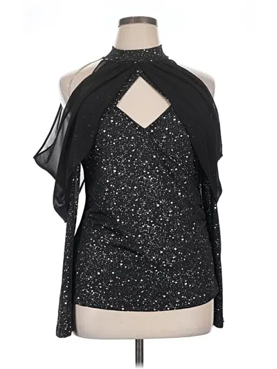 Pre-owned Shein Curve Sleeveless Blouse In Black