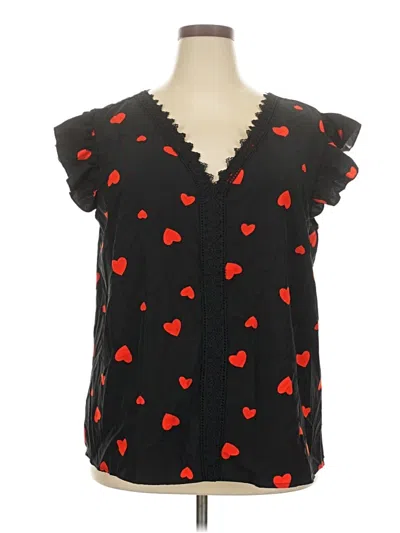 Pre-owned Shein Curve Sleeveless Blouse In Black