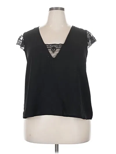 Pre-owned Shein Curve Sleeveless Blouse In Black