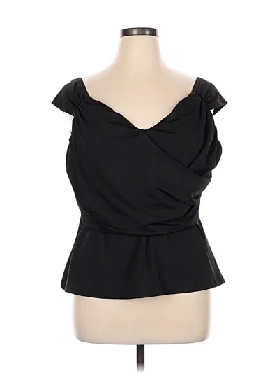 Pre-owned Shein Curve Sleeveless Blouse In Black
