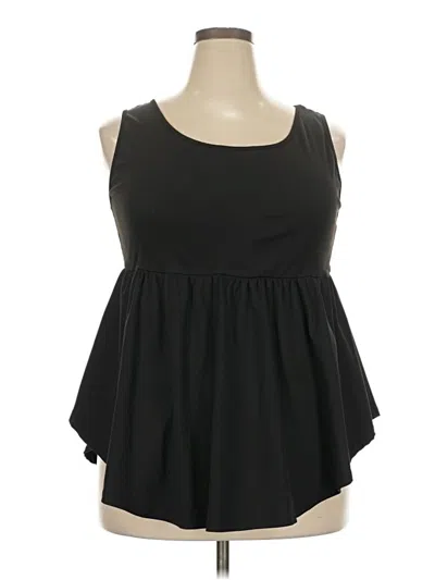Pre-owned Shein Curve Sleeveless Blouse In Black