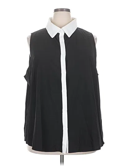 Pre-owned Shein Curve Sleeveless Blouse In Black
