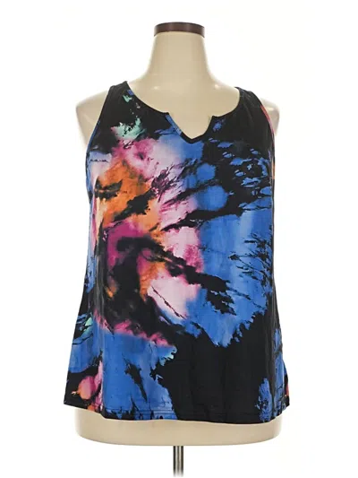 Pre-owned Shein Curve Sleeveless Blouse In Blue