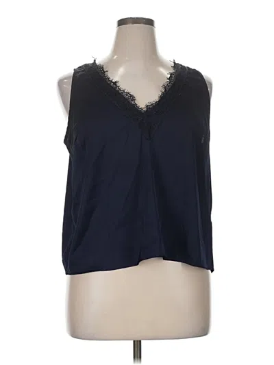 Pre-owned Shein Curve Sleeveless Blouse In Blue