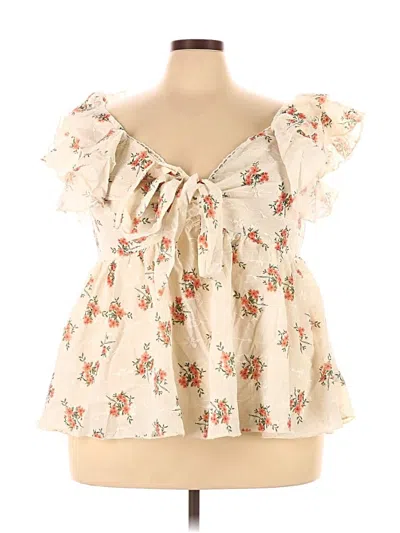 Pre-owned Shein Curve Sleeveless Blouse In Brown
