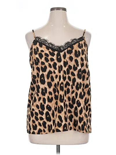 Pre-owned Shein Curve Sleeveless Blouse In Brown