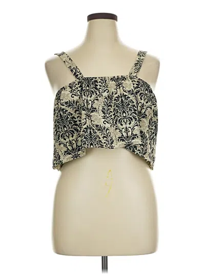 Pre-owned Shein Curve Sleeveless Blouse In Gold