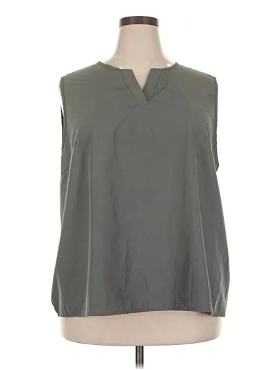 Pre-owned Shein Curve Sleeveless Blouse In Gray