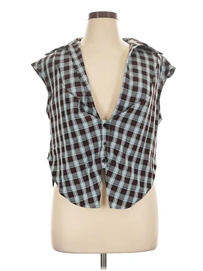 Pre-owned Shein Curve Sleeveless Blouse In Gray
