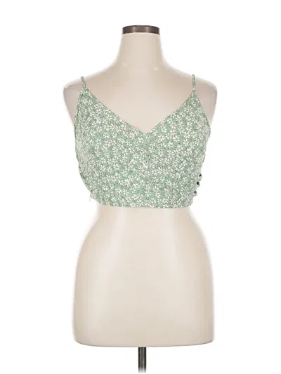 Pre-owned Shein Curve Sleeveless Blouse In Green